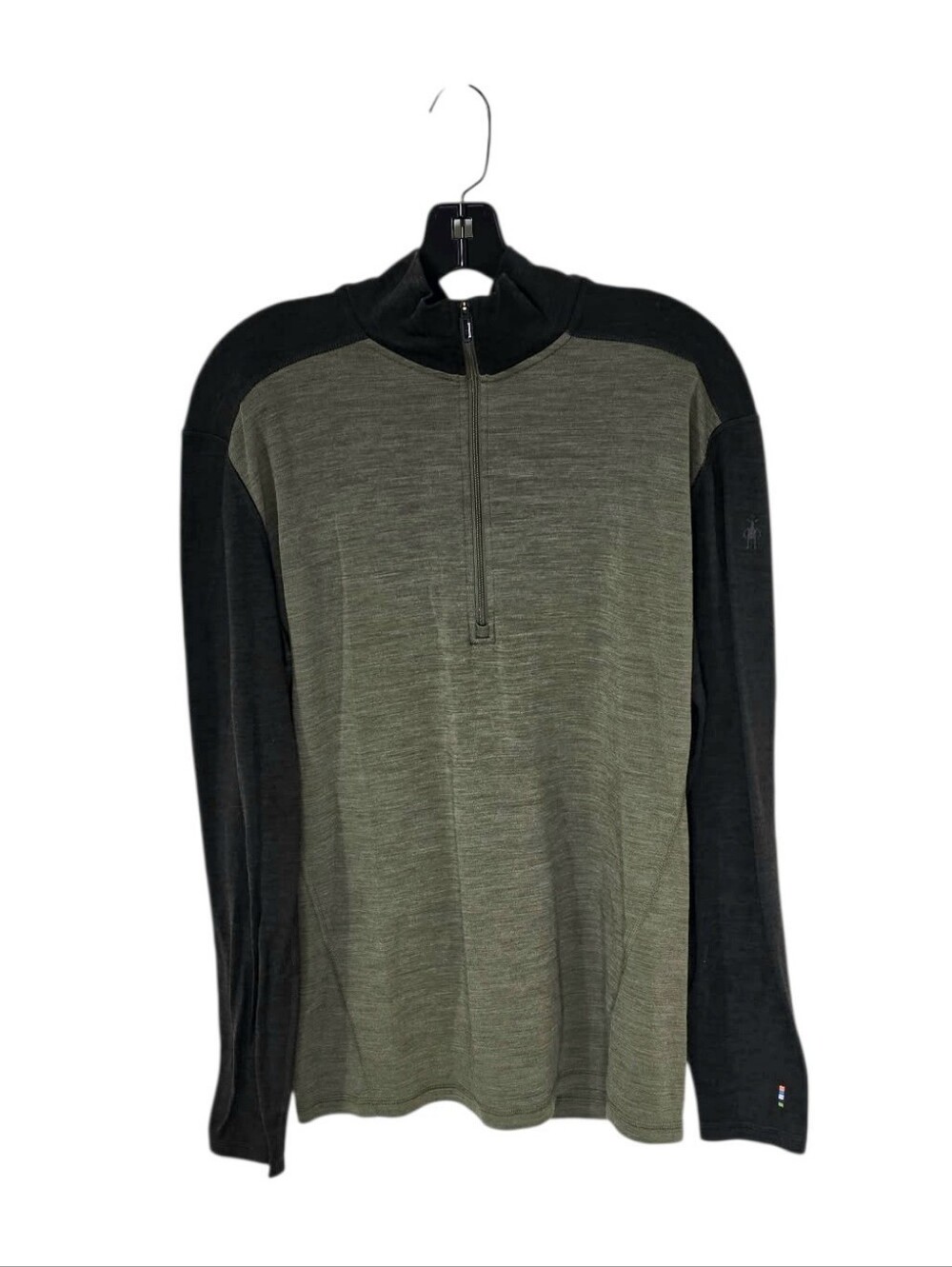 Smartwool 250 Zip Neck Merino Wool Base Layer Top North Woods Green Men's Large